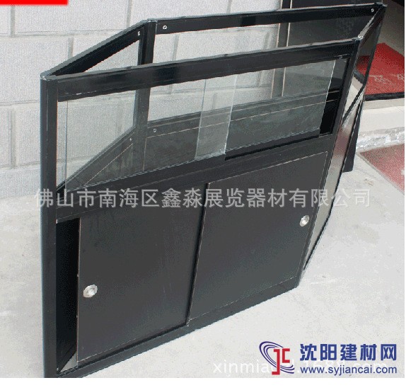 广东可折叠铝合金展柜黑色银色生产