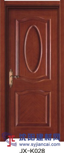 万家吉祥实木烤漆门 实木多层板烤漆门 深雕扣线门