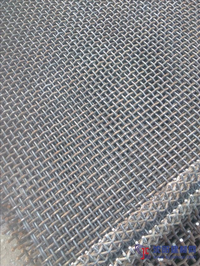 锰钢筛网直销6mm孔径轧花网