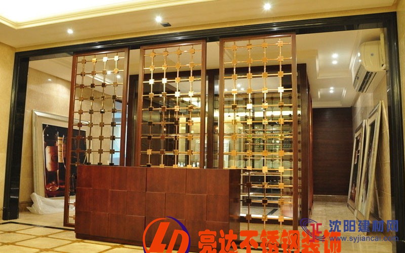 供应福建亮达不锈钢屏风 定制来图订做