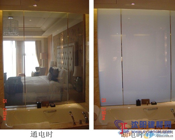 上海智能电控通电调光变色玻璃