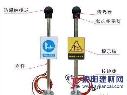 导除人体静电报警仪，导除人体静电报警仪