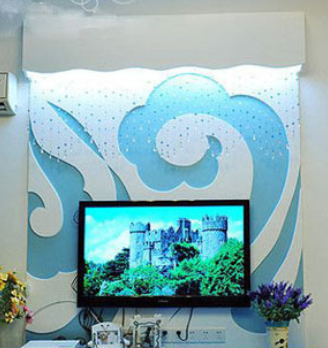 硅藻泥电视背景墙-沈阳和一硅藻泥