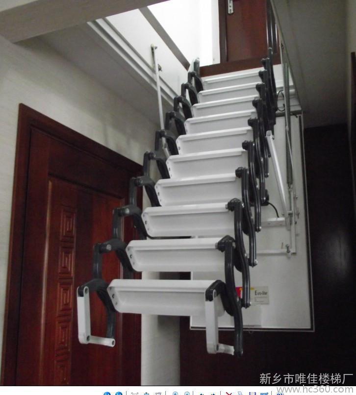 伸缩式阁楼楼梯 遥控伸缩楼梯厂家 昆山阁楼楼梯价格