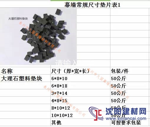 厂价直销幕墙石材填缝塑料垫片防滑垫片调平垫片