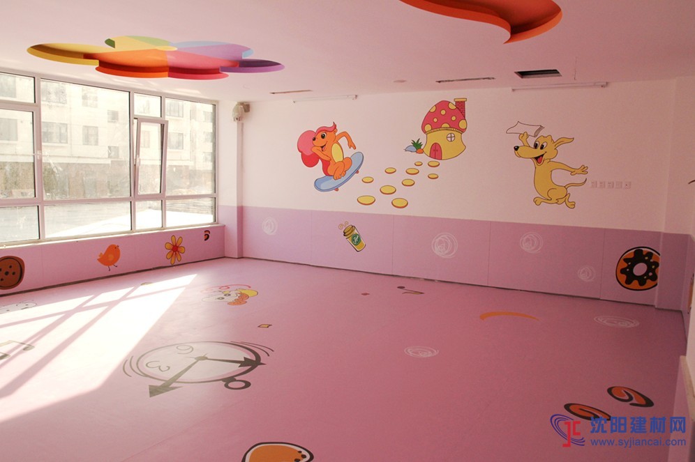 幼儿园防滑地胶垫,幼儿园健康地胶,儿童房健康地胶垫