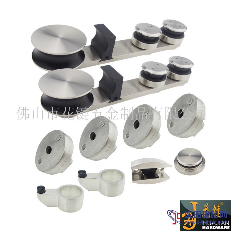耐用吊趟玻璃轮02A对墙套装