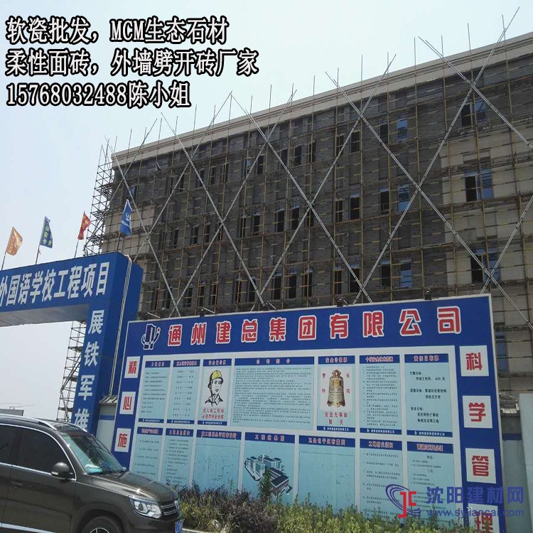 学校外墙软瓷砖应用案例