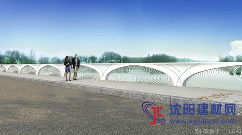 行云流水桥梁栏杆