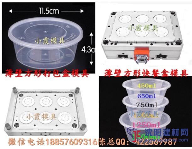 一次性打包盒注射模具 一次性保鲜盒注射模具