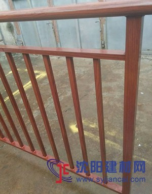 高端定制热转印木纹面不锈钢扶手