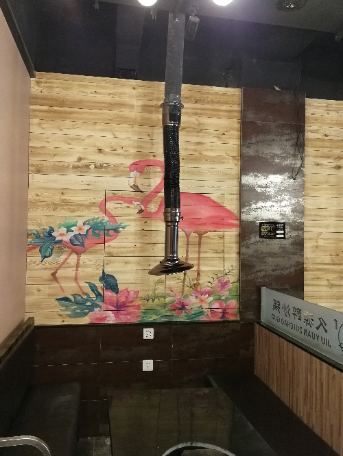 烧烤串店墙画