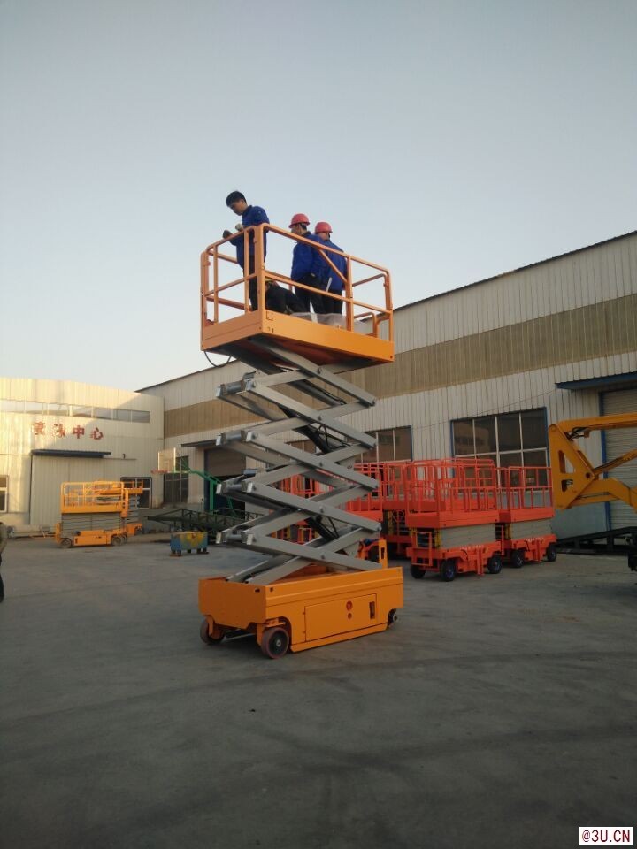 全自行式升降机移动液压高空登高车室外维修车