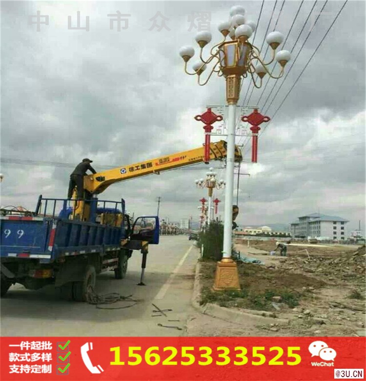 新款LED景观灯 路灯杆中国结新品 造型灯生产厂